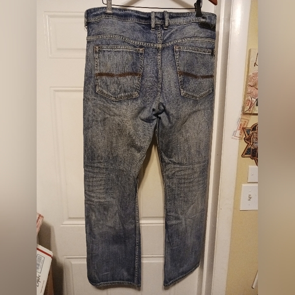 🦬Buffalo David Bitton 1972 W38xL34 Light Acid Wash Straight cut Men’s Jean.👖🧢 - Picture 3 of 16